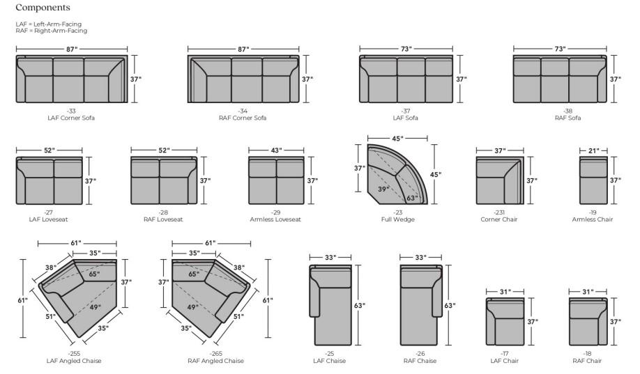 Flexsteel westside sectional discount