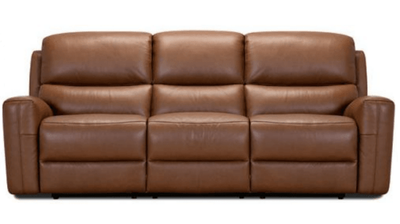 Haze Leather Power Reclining Sofa with Power Headrests