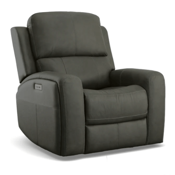 Flexsteel Linden Power Recliner with Power Headrest and Lumbar