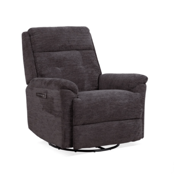 Flexsteel Sophisticated Perfect Match Power Swivel Gliding Recliner with Power Headrest & Lumbar