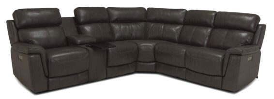 Granada Leather Power Sectional