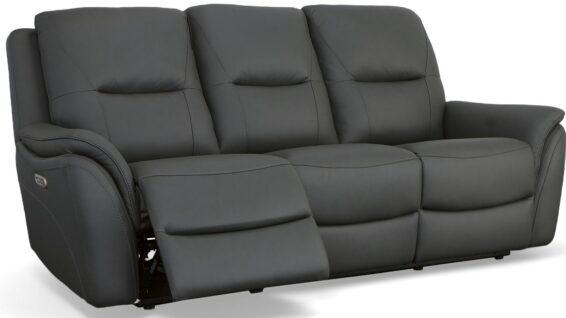 Flexsteel Fallon Power Reclining Sofa with Power Headrests