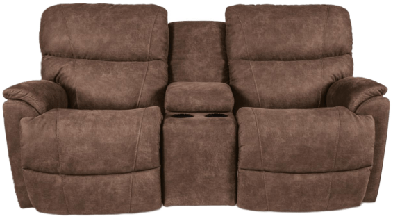 Lazboy Trouper Reclining Console Loveseat