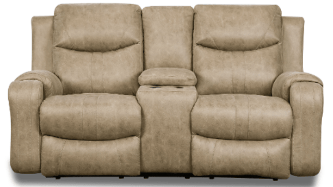 Marvel Power Reclining Console Loveseat with Power Headrests