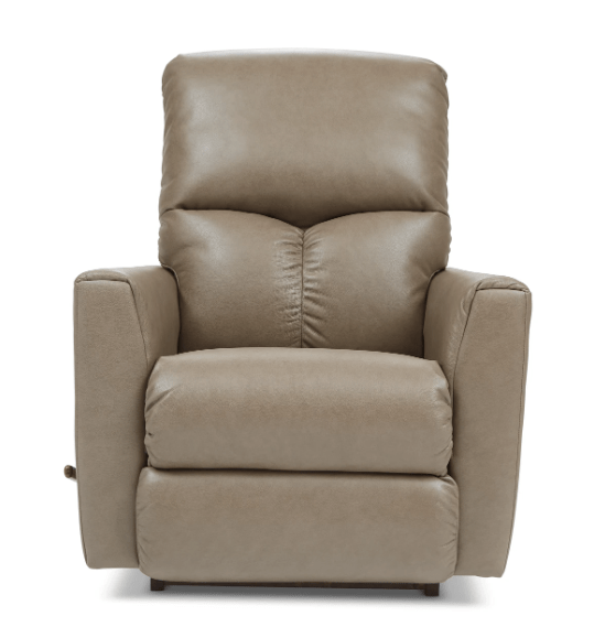 Lazboy Beige Leather Hawthorn Rocker Recliner Johnson Furniture Mattress