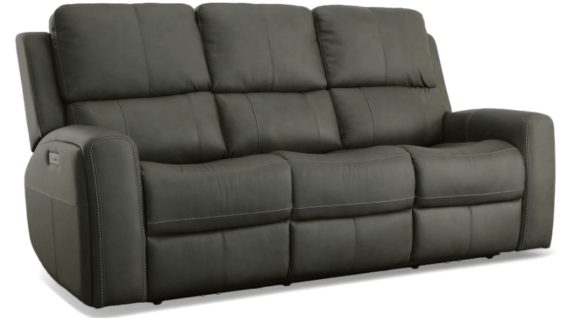 Flexsteel Linden Power Reclining Sofa with Headrest Lumbar