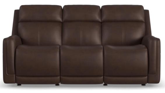 Flexsteel Alister Power Reclining Sofa with Headrest Lumbar