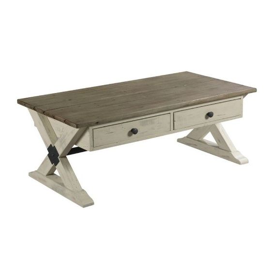 trestle coffee table